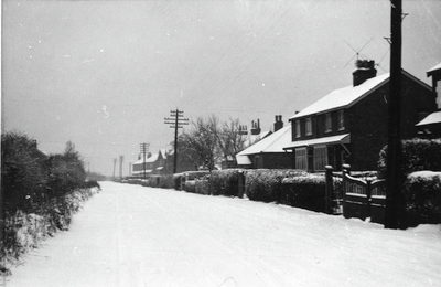 Winter scene, Boundary Lane, Hesketh Bank