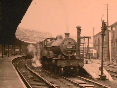 Steam engine in Preston Station