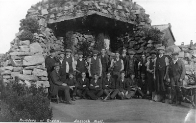 Builders of the Grotto, St Gerrard's Church, Lostock Hall
