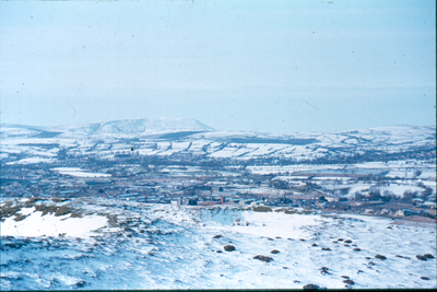 Pendle Hill from Tum Hill winter snow