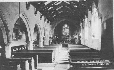 Interior Holy Trinity Church, Bolton le Sands