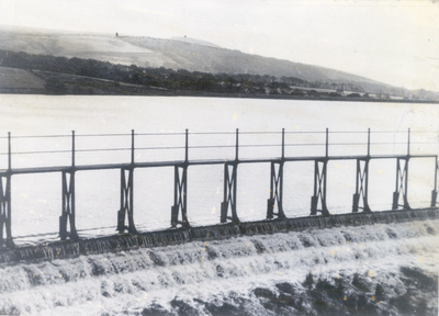 The weir, lower Rivington reservoir