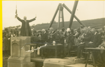 Hartley Hospital foundation stone laying, Keighley Road, Colne