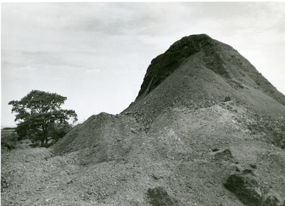 An example of the height of the spoil heaps at the old Bickerstaffe Colliery