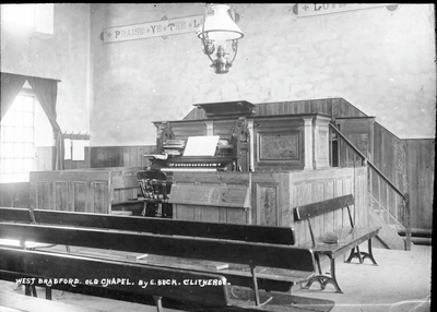 West Bradford Old Methodist Chapel interior