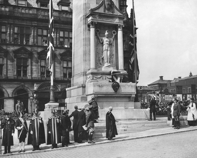 Unveiling of the War Memorial, Market Place, Preston