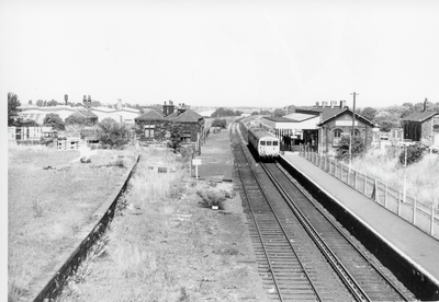 Ormskirk Railway Station from Derby Street Bridge