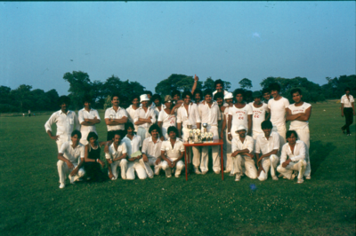 Cricket teams at Bent Head, Brierfield.