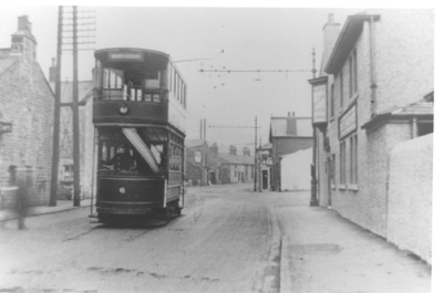 Tram at Scotforth near Boot and Shoe, Lancaster