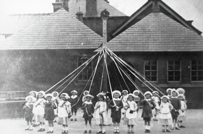 Maypole Dancers, Council School, Lostock Hall