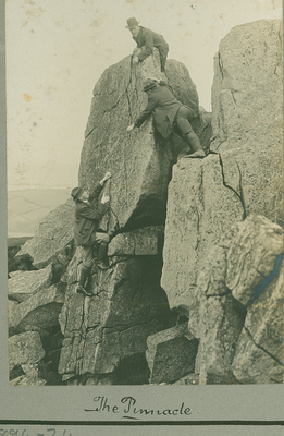 Windy Clough, Quernmore - climbing the Pinnacle