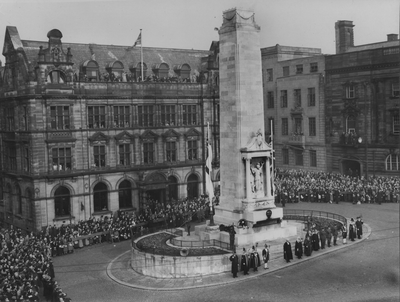 Armistice Day, War Memorial, Market Place, Preston