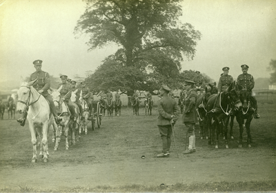 Horses and Troops,Army Remount Depot, Lathom Park