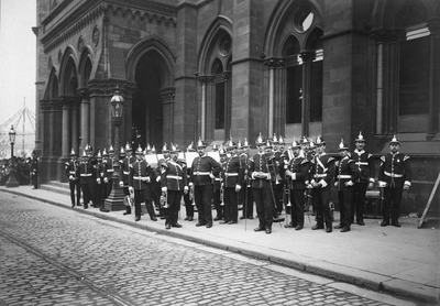 Preston Guild 1902, military band, Cheapside, Preston