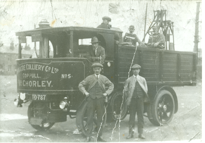 Steam wagon, Birkacre Colliery, Coppull