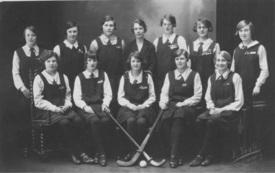 Burnley Girls' High School Hockey Team 1928