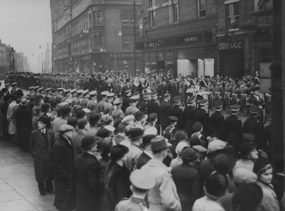 Mayor's procession to the Parish Church, Church Street, Preston