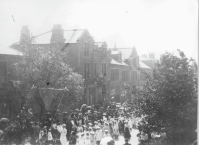 Whitsuntide procession, Albert Road, Colne