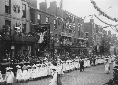 Preston Guild 1902, Procession of Catholic Guilds, Fishergate, Preston