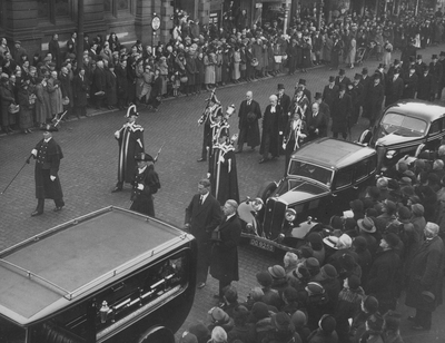 Funeral of Alderman Astley-Bell, Church Street, Preston