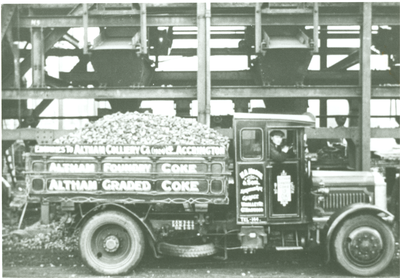 Altham Colliery Company lorry loaded with graded coke
