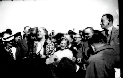 Gracie Fields attending an event at Leyland