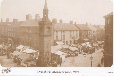 Clock tower and market, Ormskirk