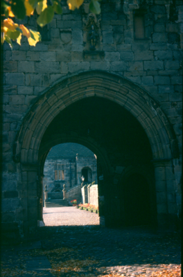 Whalley Abbey, gatehouse from Church Lane