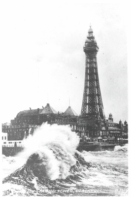 Rough Sea and Tower, Blackpool