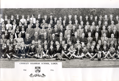 1950 school year photo, Chorley Grammar School, Union Street, Chorley