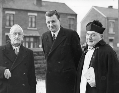 Rector L N Forse With Mr J Hunter and Lord Derby