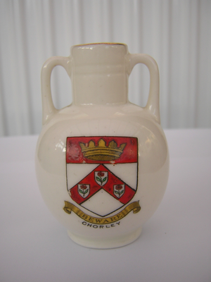 Chorley crested souvenir pottery ware