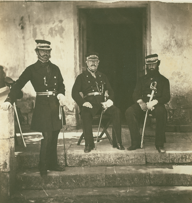 Major General Lockyer and Two of his Staff