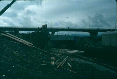 Construction of bridges over Pendle Water, Brierfield