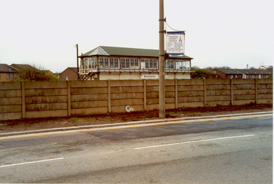 Railway signal box opposite Central Drive, Morecambe