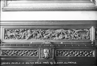 Bolton By Bowland: Bolton Hall Carved Panel (Image 1 of 4)