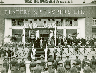 Royal Visit to Platers & Stampers, Burnley, 1938