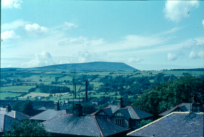 Looking towards Pendle Hill from Queensgate, Nelson