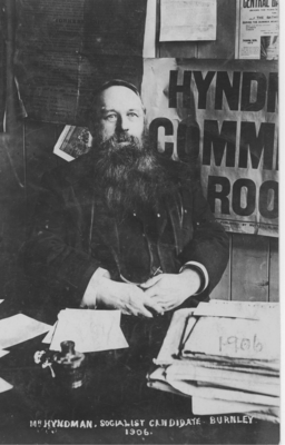 Henry M. Hyndman, Socialist  candidate, Burnley, 1906