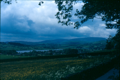 Lake Burwains and Pendle Hill from Noyna