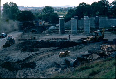 Construction of new Barrowford Road bridge over Barrowford Locks