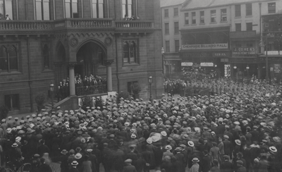 Parade of Citizens' Defence Corps, Market Place, Preston