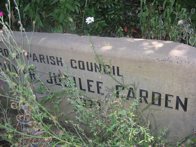Jubilee Garden plaque, The Common, Parbold