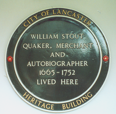 William Stout plaque, Hest Bank
