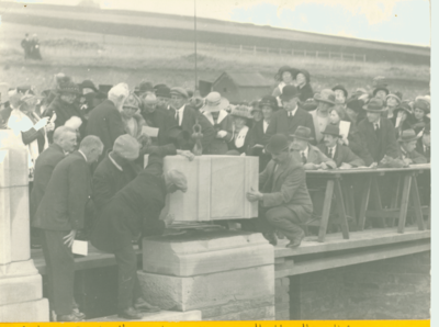 Foundation stone laying, Hartley Hospital, Keighley RoadColne