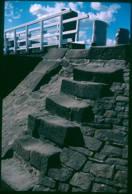 Old stone steps at Barrowford Locks