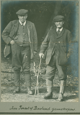 Two Forest of Bowland gamekeepers