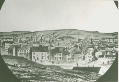 View of Burnley, 1854