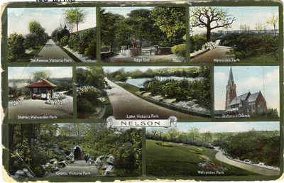 Postcard, General views of town