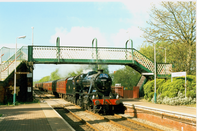 Steam Locomotive, Huncoat Station, Accrington